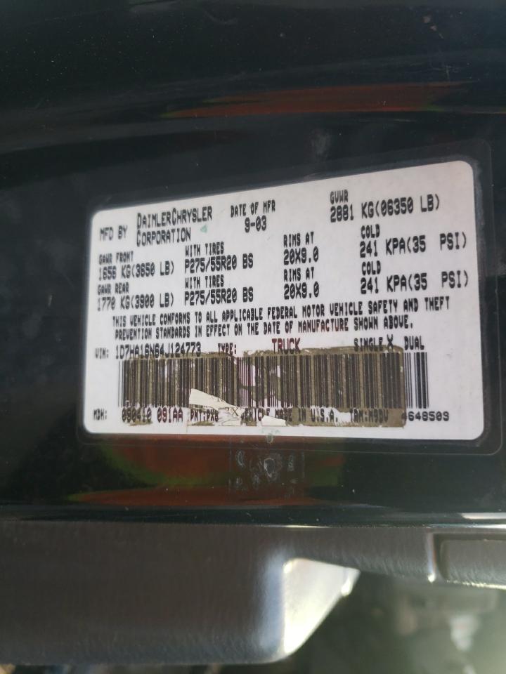 Photo 11 VIN: 1D7HA16N64J124773 - DODGE RAM 