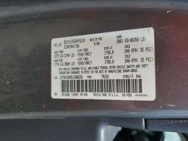 Photo 11 VIN: 1D7HA16N95J506636 - DODGE RAM 1500 