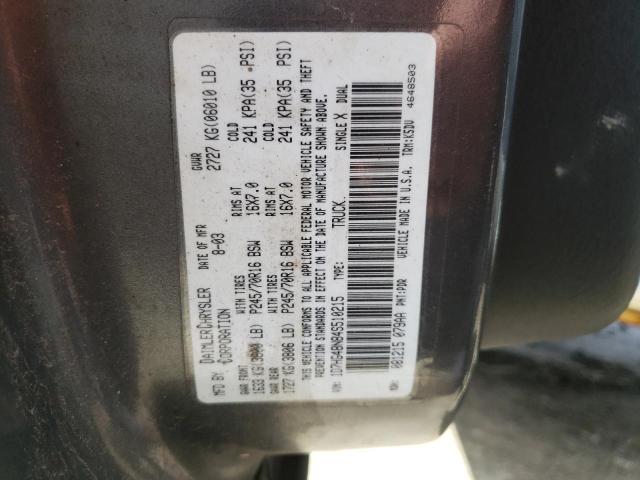 Photo 9 VIN: 1D7HG48N84S510215 - DODGE DAKOTA QUA 