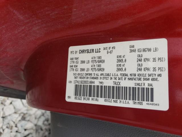 Photo 11 VIN: 1D7HU18228S510844 - DODGE RAM 1500 