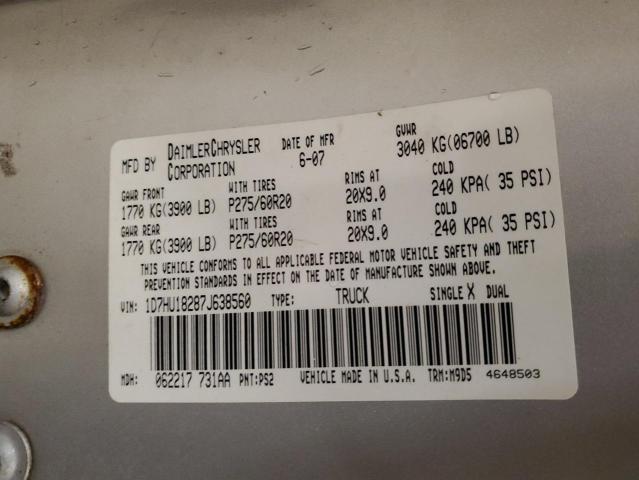 Photo 11 VIN: 1D7HU18287J638560 - DODGE RAM 1500 S 