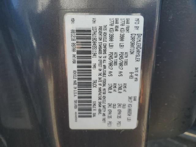 Photo 11 VIN: 1D7HU18D04S511941 - DODGE RAM 1500 