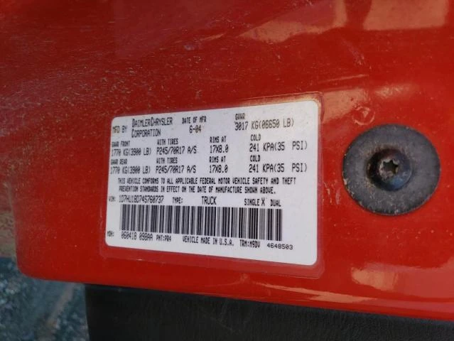 Photo 11 VIN: 1D7HU18D74S760737 - DODGE RAM 1500 S 