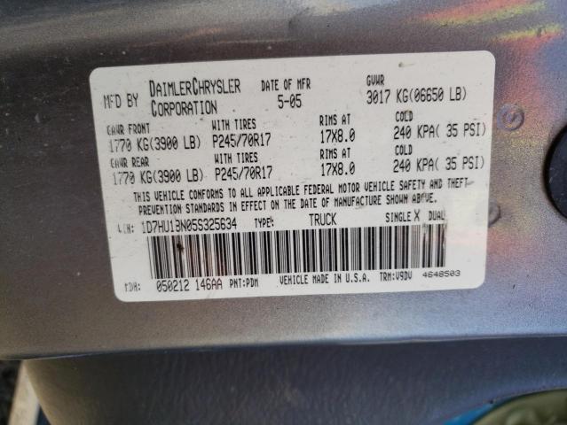 Photo 11 VIN: 1D7HU18N05S325634 - DODGE RAM 1500 S 