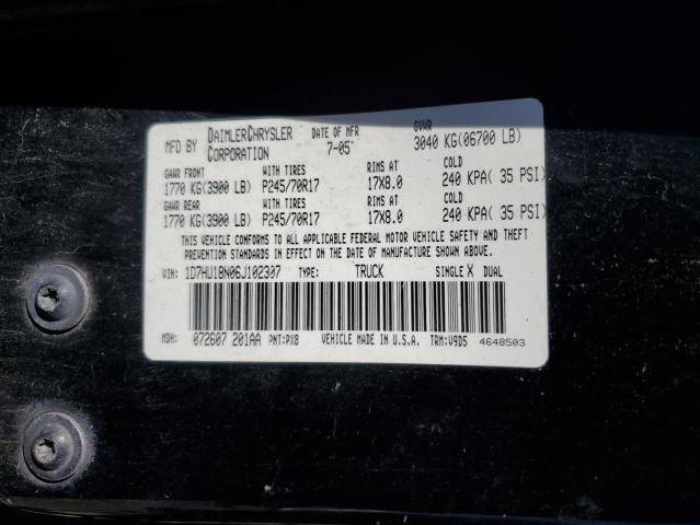 Photo 11 VIN: 1D7HU18N06J102307 - DODGE RAM 1500 