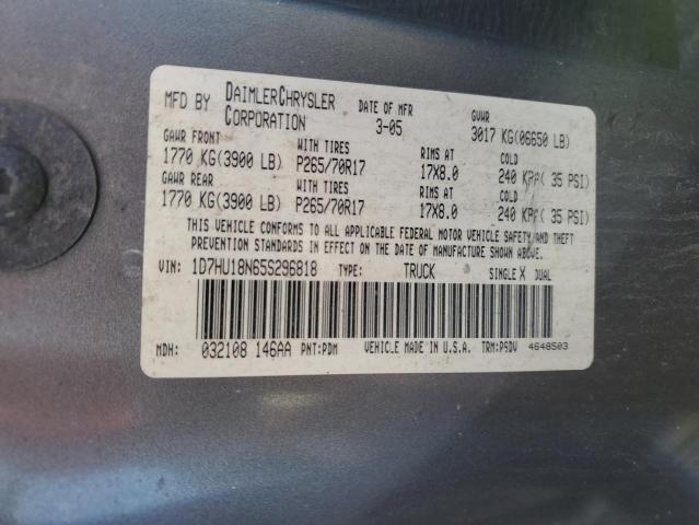 Photo 11 VIN: 1D7HU18N65S296818 - DODGE RAM 1500 S 