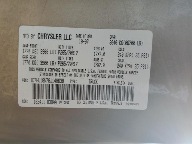 Photo 11 VIN: 1D7HU18N78J148638 - DODGE RAM 1500 