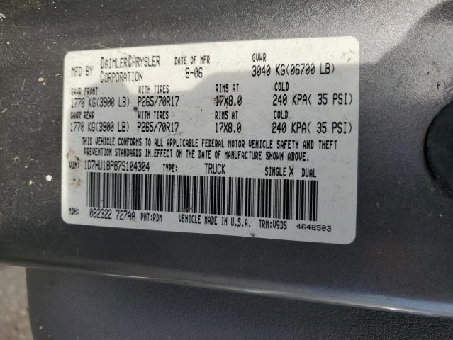 Photo 11 VIN: 1D7HU18P87S104304 - DODGE RAM 1500 