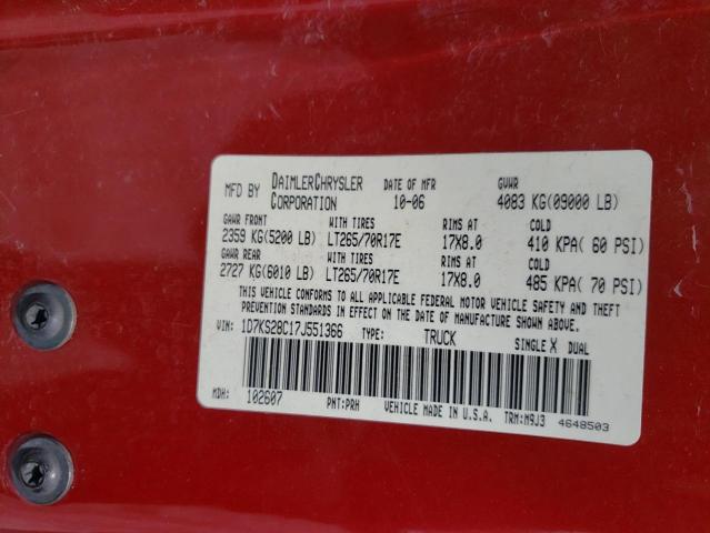 Photo 11 VIN: 1D7KS28C17J551366 - DODGE RAM 2500 S 