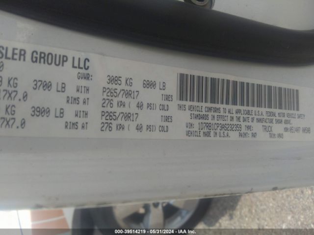 Photo 8 VIN: 1D7RB1CP3AS232359 - DODGE RAM 1500 