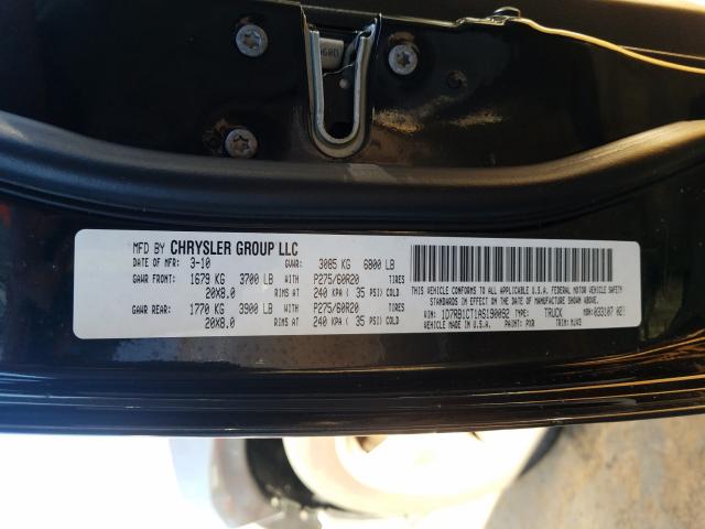 Photo 9 VIN: 1D7RB1CT1AS190092 - DODGE RAM 1500 