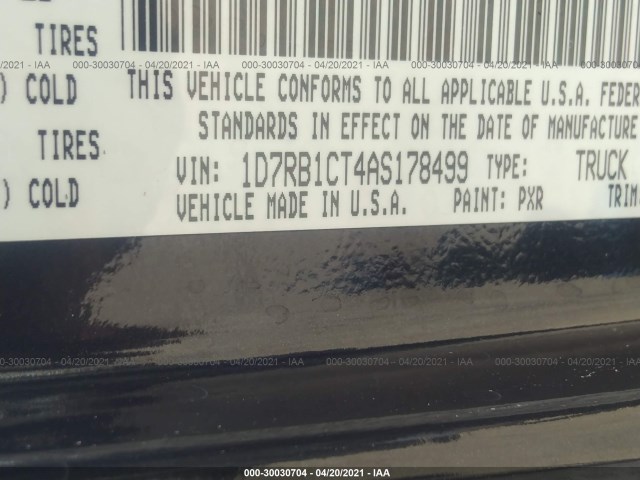 Photo 8 VIN: 1D7RB1CT4AS178499 - DODGE RAM 1500 