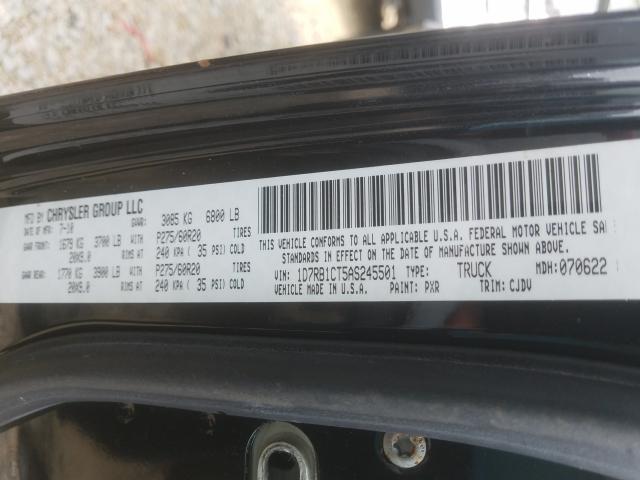 Photo 9 VIN: 1D7RB1CT5AS245501 - DODGE RAM 1500 