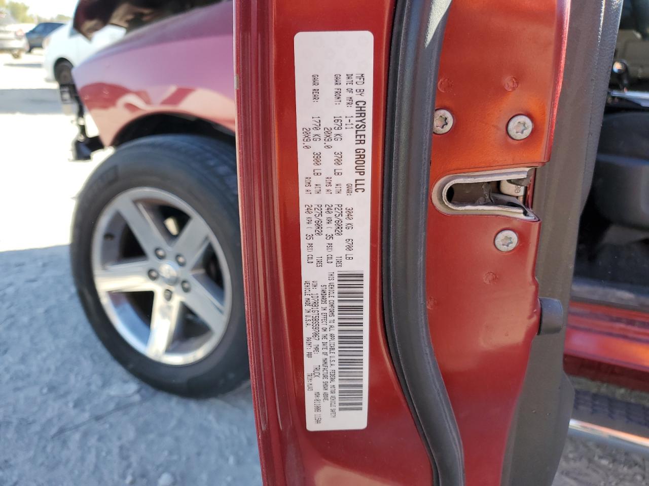 Photo 11 VIN: 1D7RB1GT5BS597067 - DODGE RAM 