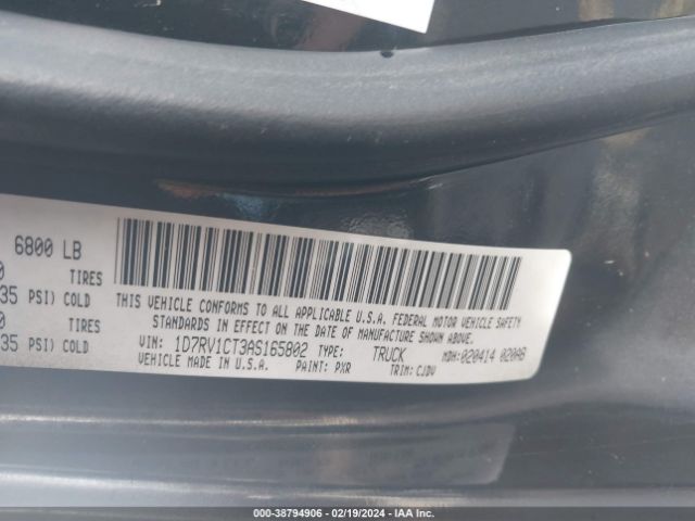 Photo 8 VIN: 1D7RV1CT3AS165802 - DODGE RAM 1500 