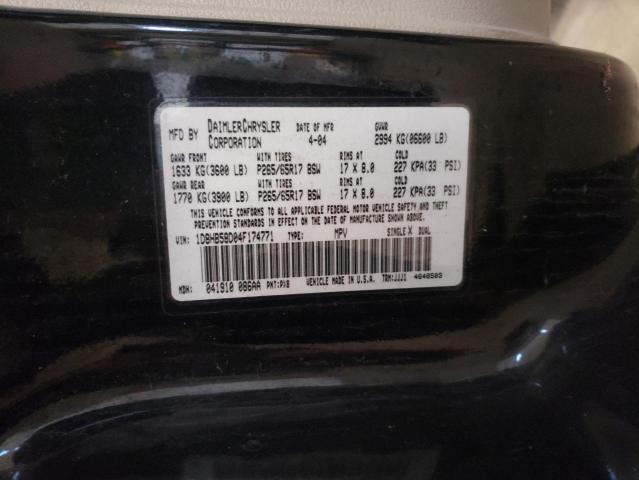 Photo 12 VIN: 1D8HB58D04F174771 - DODGE DURANGO LI 