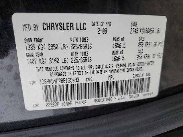 Photo 12 VIN: 1D8HN54P28B155093 - DODGE CARAVAN 