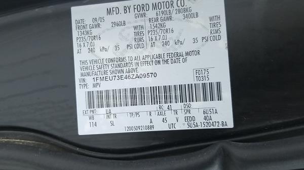 Photo 2 VIN: 1F3EU73E46ZA09570 - FORD EXPLORER 