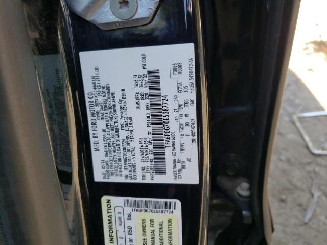 Photo 9 VIN: 1FA6P0G70E5387724 - FORD FUSION S 