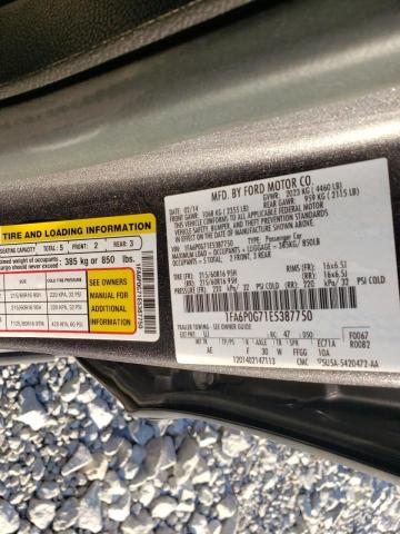 Photo 9 VIN: 1FA6P0G71E5387750 - FORD FUSION S 