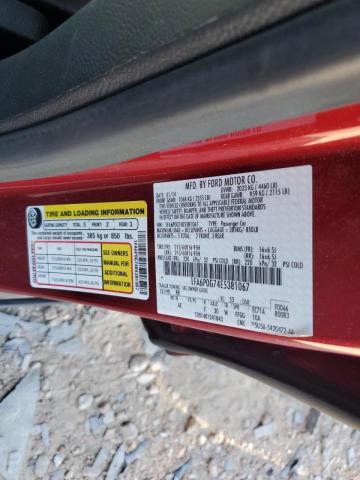 Photo 9 VIN: 1FA6P0G74E5381067 - FORD FUSION S 