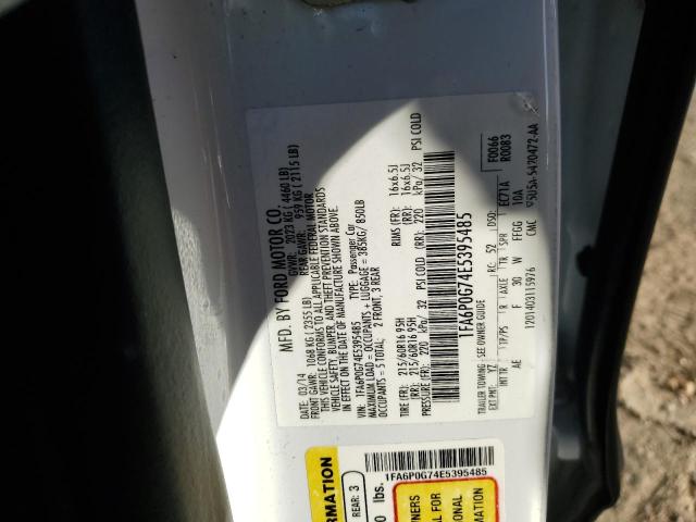 Photo 12 VIN: 1FA6P0G74E5395485 - FORD FUSION 