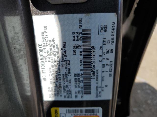 Photo 11 VIN: 1FA6P0G75E5390909 - FORD FUSION S 