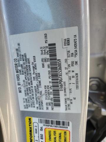 Photo 11 VIN: 1FA6P0G7XE5360059 - FORD FUSION 