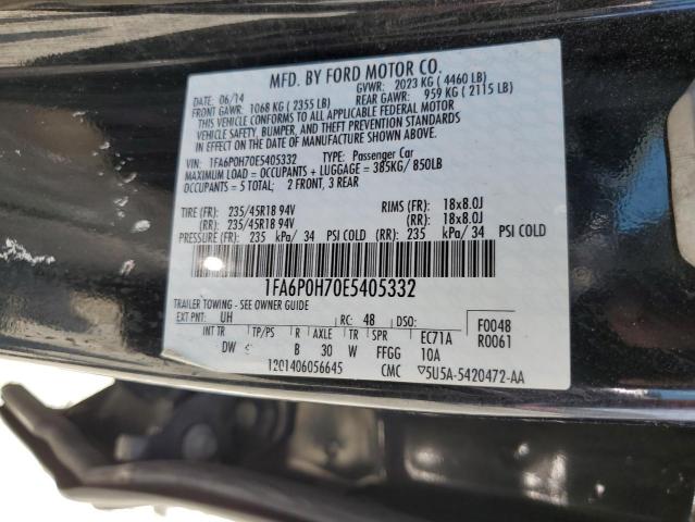 Photo 11 VIN: 1FA6P0H70E5405332 - FORD FUSION SE 