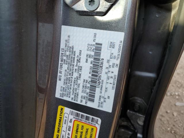 Photo 9 VIN: 1FA6P0H71E5383616 - FORD FUSION SE 