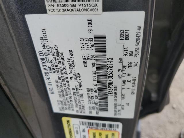 Photo 12 VIN: 1FA6P0H73E5378143 - FORD FUSION SE 