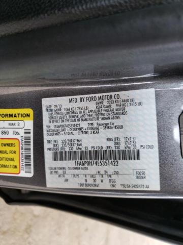 Photo 9 VIN: 1FA6P0H74E5351422 - FORD FUSION SE 