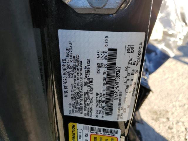 Photo 11 VIN: 1FA6P0H74E5389362 - FORD FUSION SE 