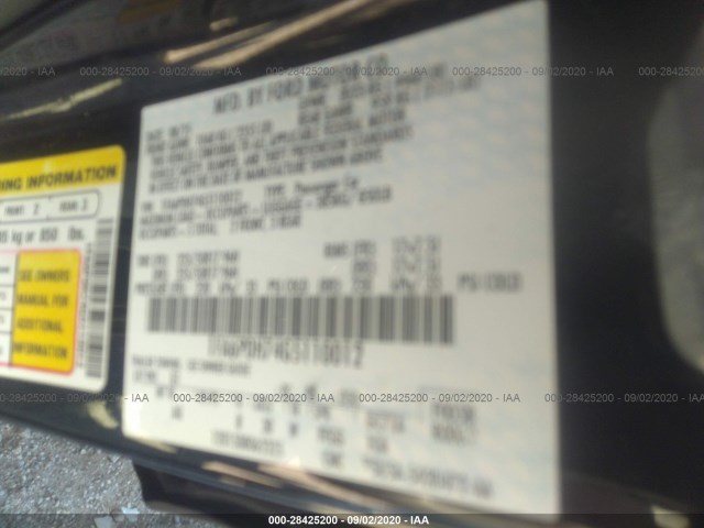 Photo 8 VIN: 1FA6P0H74G5110012 - FORD FUSION 