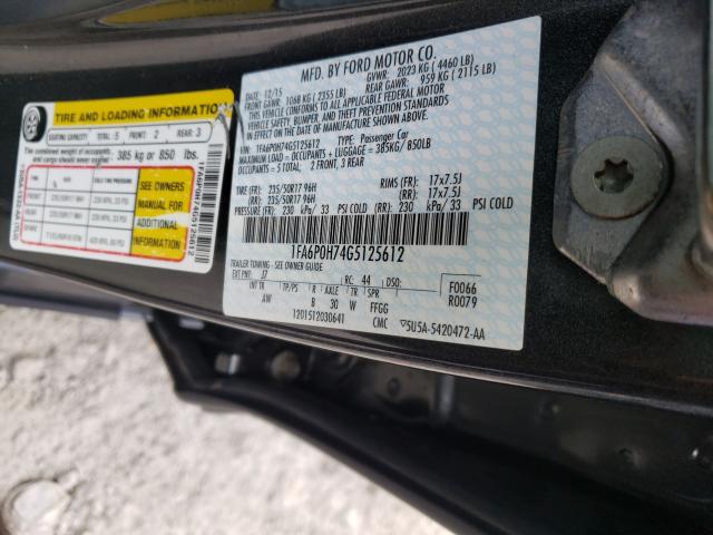 Photo 9 VIN: 1FA6P0H74G5125612 - FORD FUSION SE 