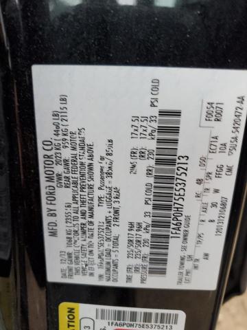 Photo 11 VIN: 1FA6P0H75E5375213 - FORD FUSION SE 