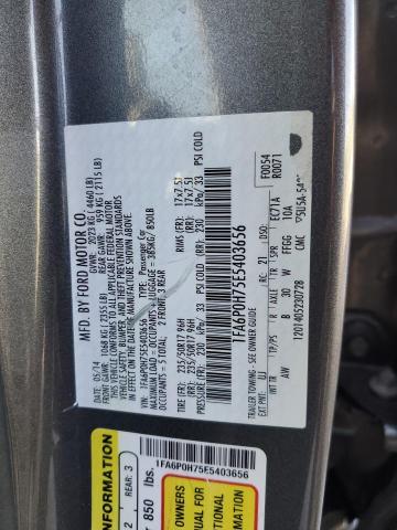 Photo 11 VIN: 1FA6P0H75E5403656 - FORD FUSION 