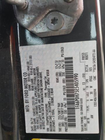 Photo 12 VIN: 1FA6P0H75E5405990 - FORD FUSION SE 