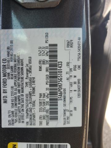 Photo 11 VIN: 1FA6P0H75G5101433 - FORD FUSION 