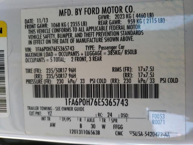 Photo 11 VIN: 1FA6P0H76E5365743 - FORD ALL MODELS 