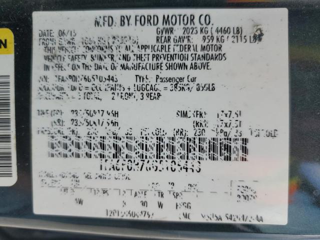 Photo 11 VIN: 1FA6P0H76G5105443 - FORD FUSION SE 