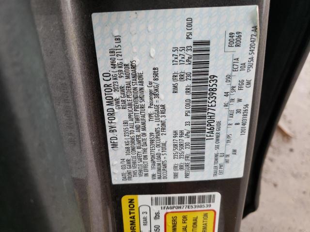 Photo 11 VIN: 1FA6P0H77E5398539 - FORD FUSION 