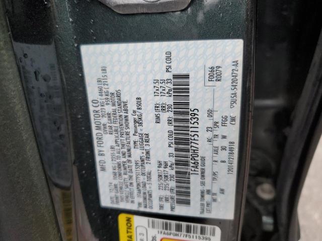 Photo 11 VIN: 1FA6P0H77F5115395 - FORD FUSION SE 