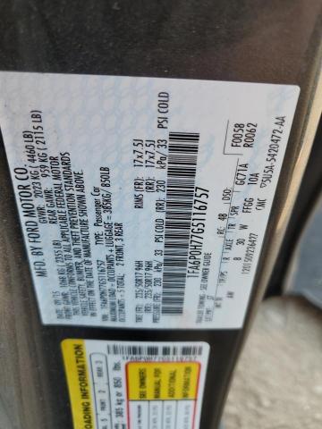 Photo 11 VIN: 1FA6P0H77G5116757 - FORD FUSION SE 