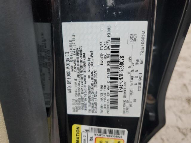 Photo 11 VIN: 1FA6P0H78E5368028 - FORD FUSION SE 