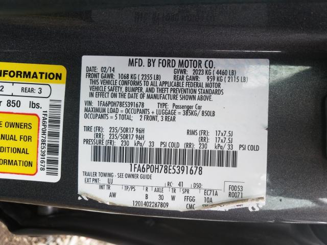 Photo 9 VIN: 1FA6P0H78E5391678 - FORD FUSION 