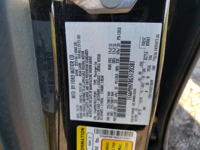 Photo 11 VIN: 1FA6P0H78G5120381 - FORD FUSION SE 