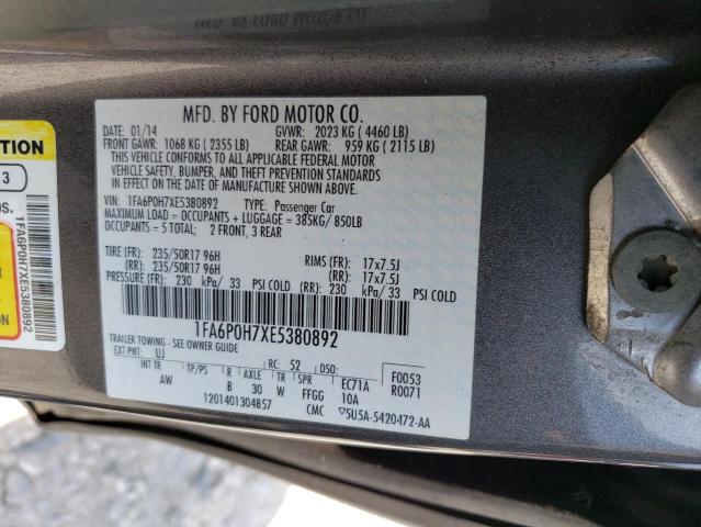 Photo 11 VIN: 1FA6P0H7XE5380892 - FORD FUSION SE 