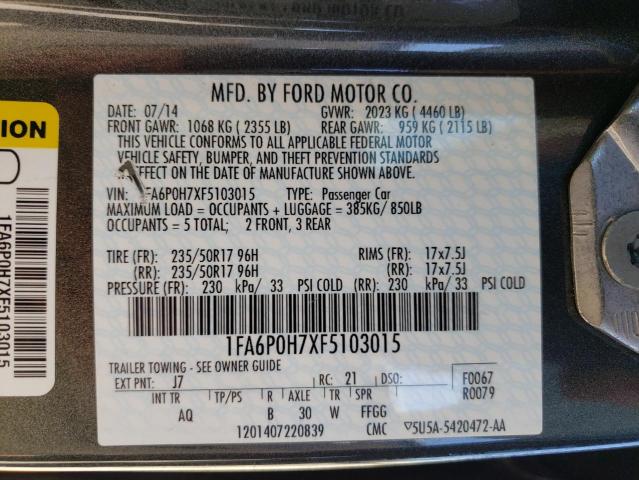 Photo 11 VIN: 1FA6P0H7XF5103015 - FORD FUSION SE 