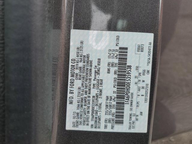 Photo 12 VIN: 1FA6P0HD0E5359538 - FORD FUSION 